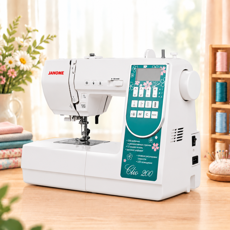 Швейная машина Janome Clio 200 — швейная техника