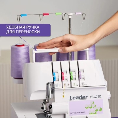 ОВЕРЛОК LEADER VS 477D