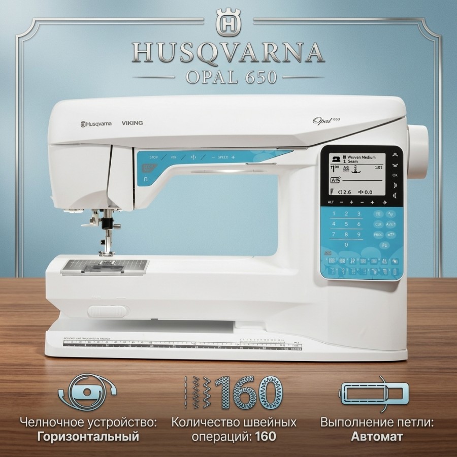 Швейная машина Husqvarna Opal 650 — швейная техника