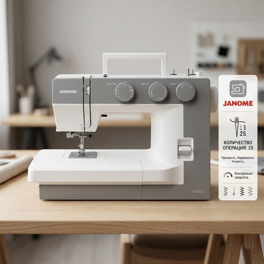 Швейная машина Janome 1522LG — швейная техника