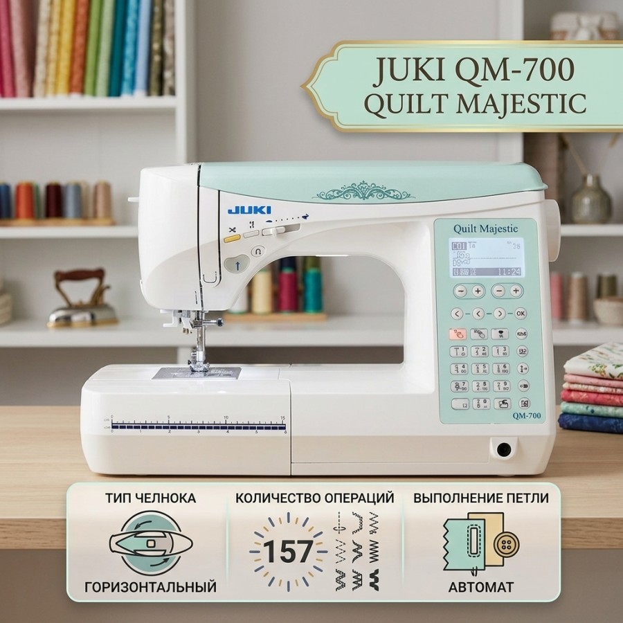 Швейная машина Juki QM 700 Quilt Majestic — швейная техника