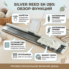 Однофонтурная вязальная машина Silver Reed SK 280