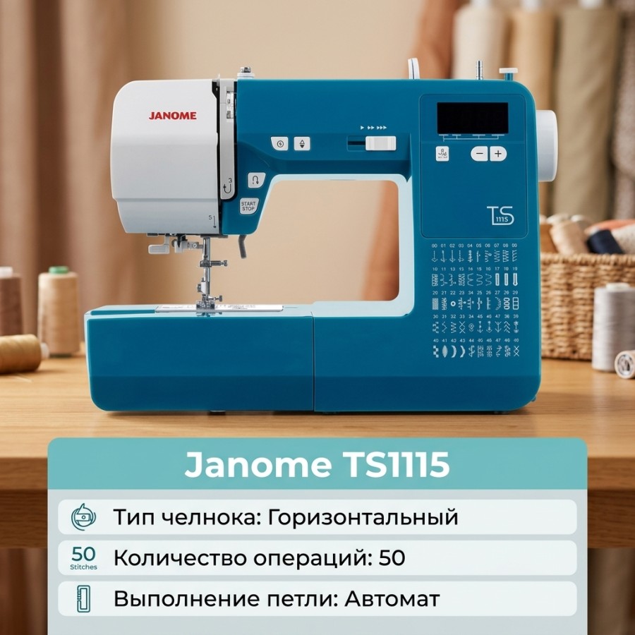 Швейная машина Janome TS1115 — швейная техника