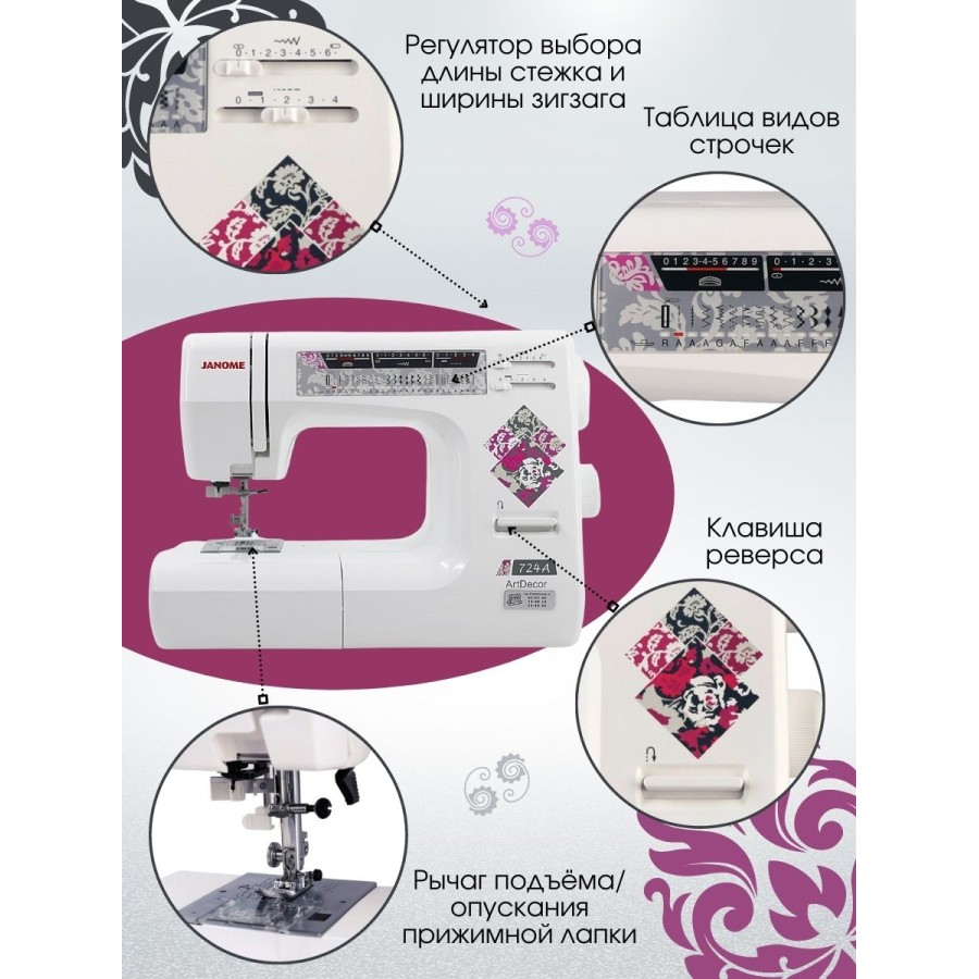 Швейная машина Janome ArtDecor 724A