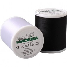 НИТЬ НИЖНЯЯ MADEIRA BOBBINFIL №60 (1000М) БЕЛАЯ, ЧЕРНАЯ (код 122)
